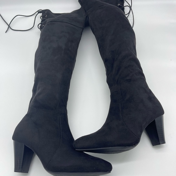 Kaptene Vanda-01 Womens Mid Heel Sueded Pointed Toe Boots - Picture 2 of 10